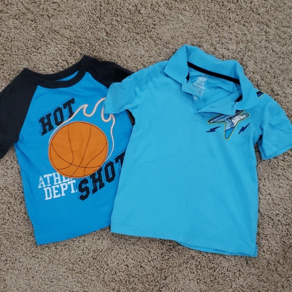 2 - Size 5 short sleeve shirts